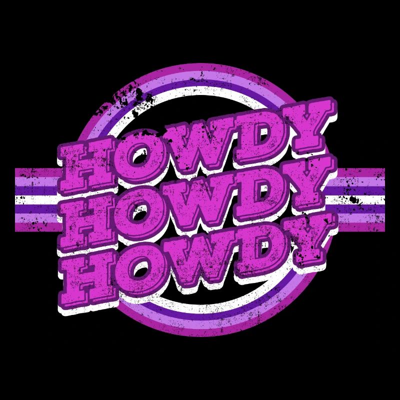 Howdy Howdy 60s Western Rodeo Texas