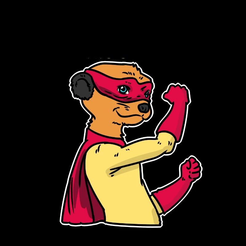 Suricate cadeau de super-héros