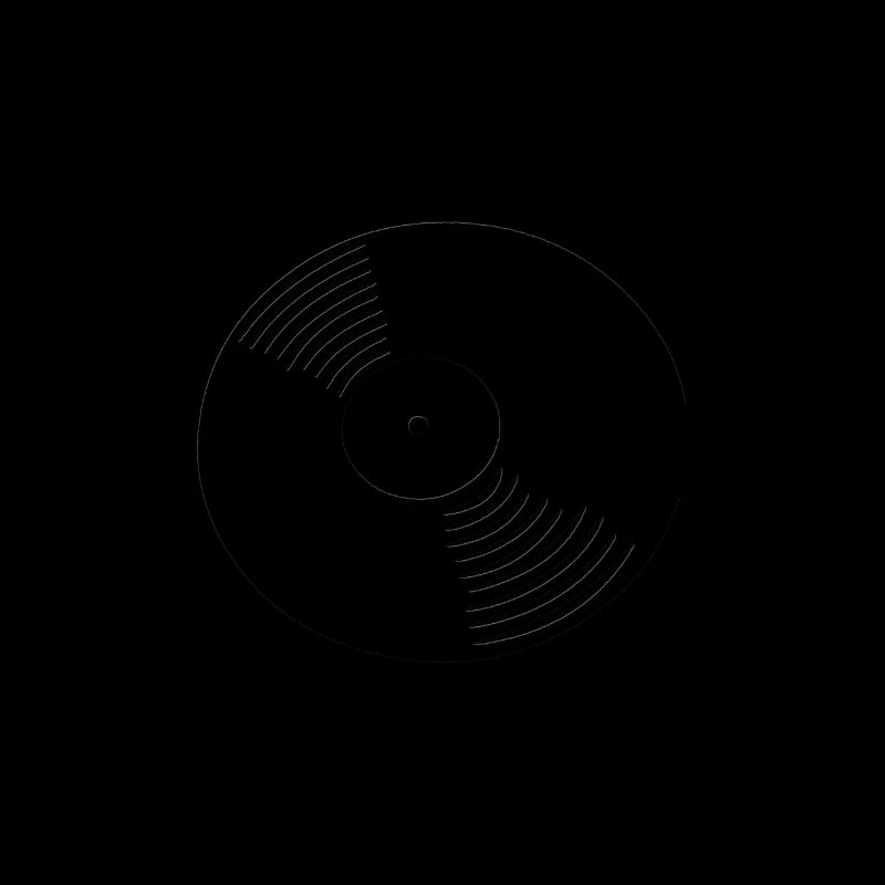 Disque vinyle avec ombre