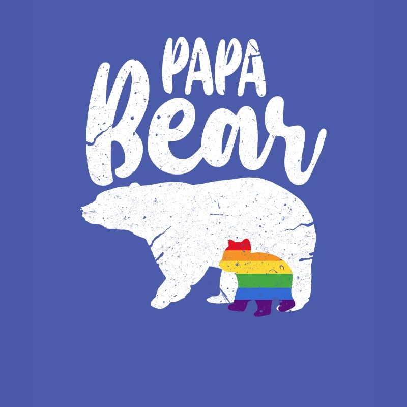 Bear LGBT Daddy Bear Gay Pride Rainbow Gift