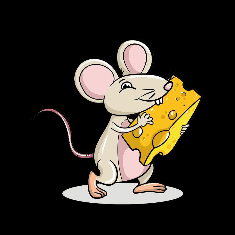 Mouse holding Cheese