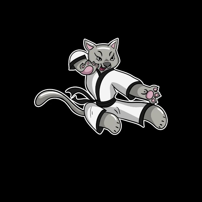 Jiu Jitsu Karate Cat