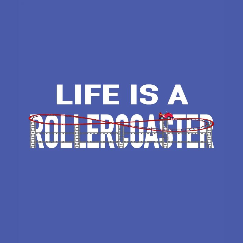 Leben Achterbahn Rollercoaster Freizeitpark