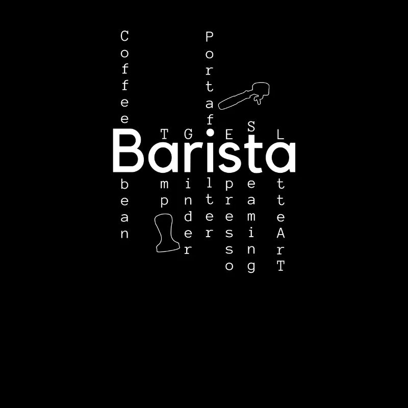 Barista expresses espresso machine gift