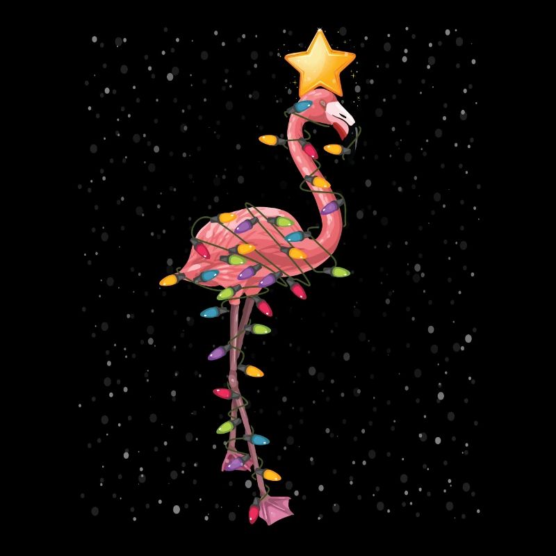 Flamingo Christmas Ornaments Tree Funny Sarcasm