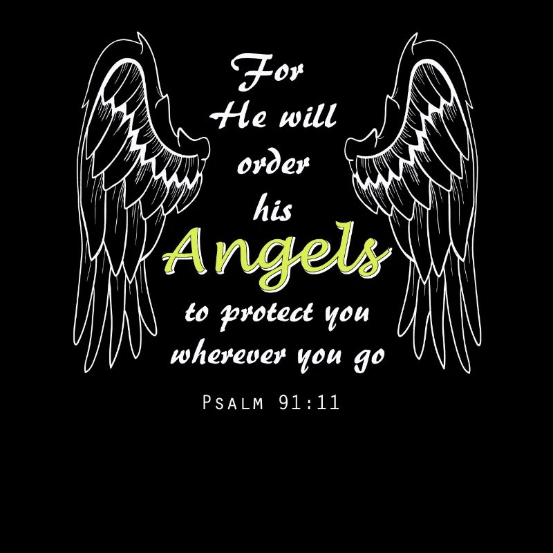 Bibelvers Psalm 91:11, Jesus, Gott, Engel Geschenk