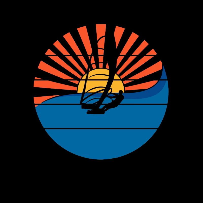 Windsurfer Sunset Windsurfing Windsurfen Geschenk