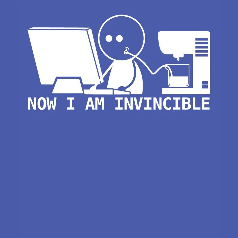 Admin programmer nerd with coffee