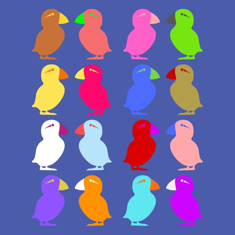 Puffin Perroquets graphiques mignons