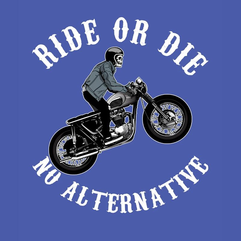 Motorcycle skeleton skull gift