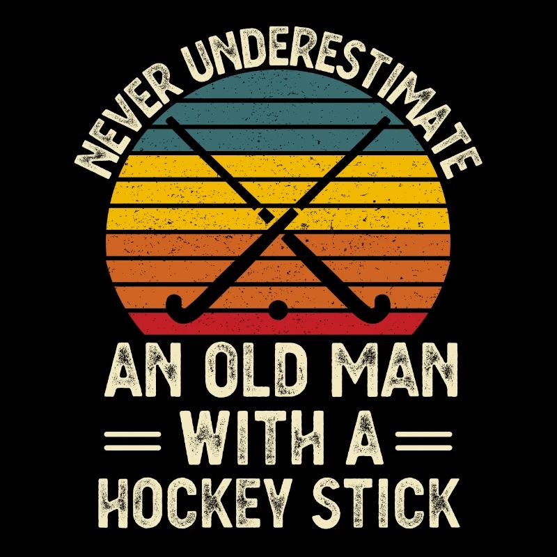 Unterschätze niemals einen alten Mann mit einem Hockeyschläger