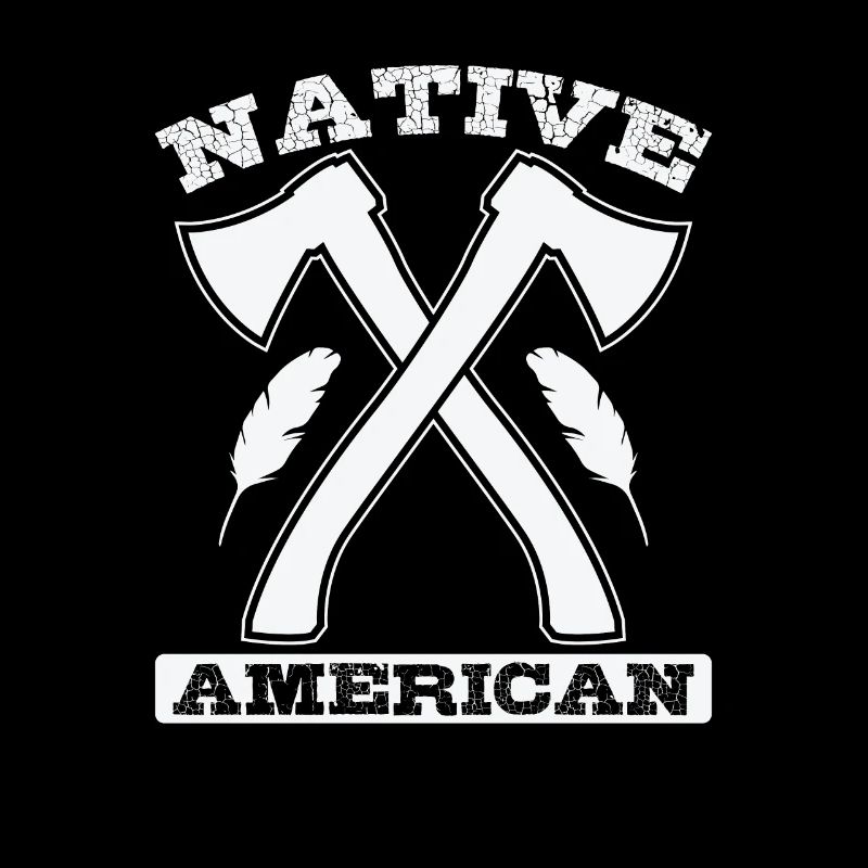 Indianer Native American Axt und Federn