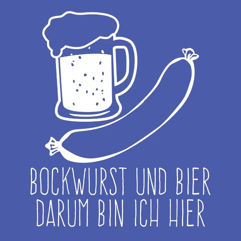 Bockwurst und Bier Wurst Bratwurst