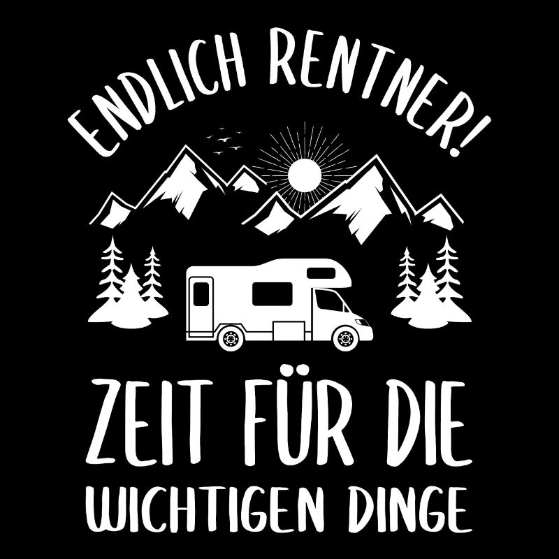 Rentner Wohnmobil Rente Camper Camping Geschenk