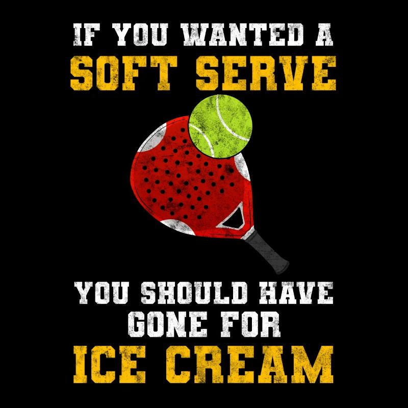 Padel Paddel Tennis Sport Eis Eiscreme I Geschenk