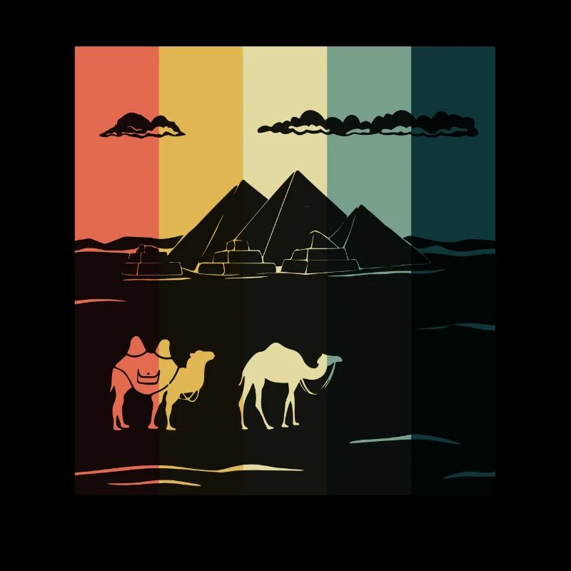 Kamel Gizeh Pyramide Ägypten Sphinx Anubis