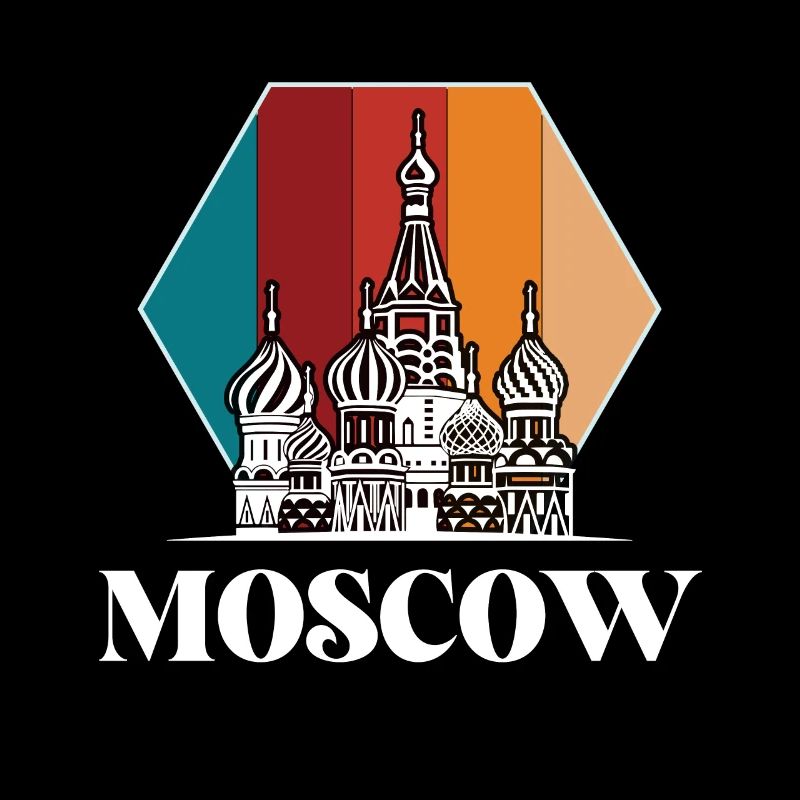 Cathédrale Saint-Basile Moscou Russie Rétro