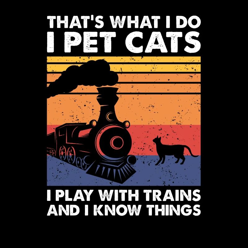C’est ce que les chats de compagnie jouent avec les trains miniatures
