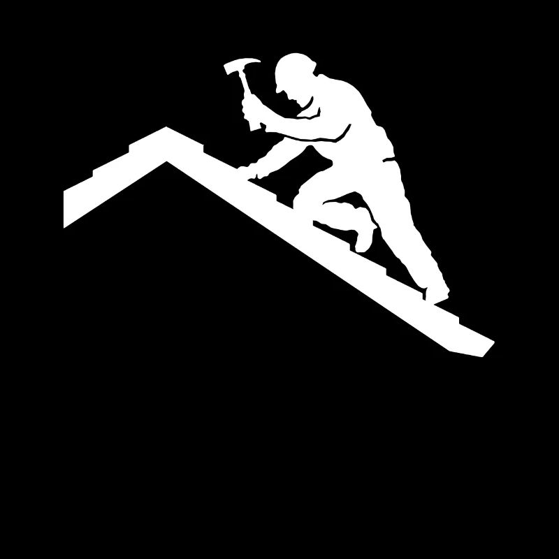 Dachdecker Motiv Dachdecken