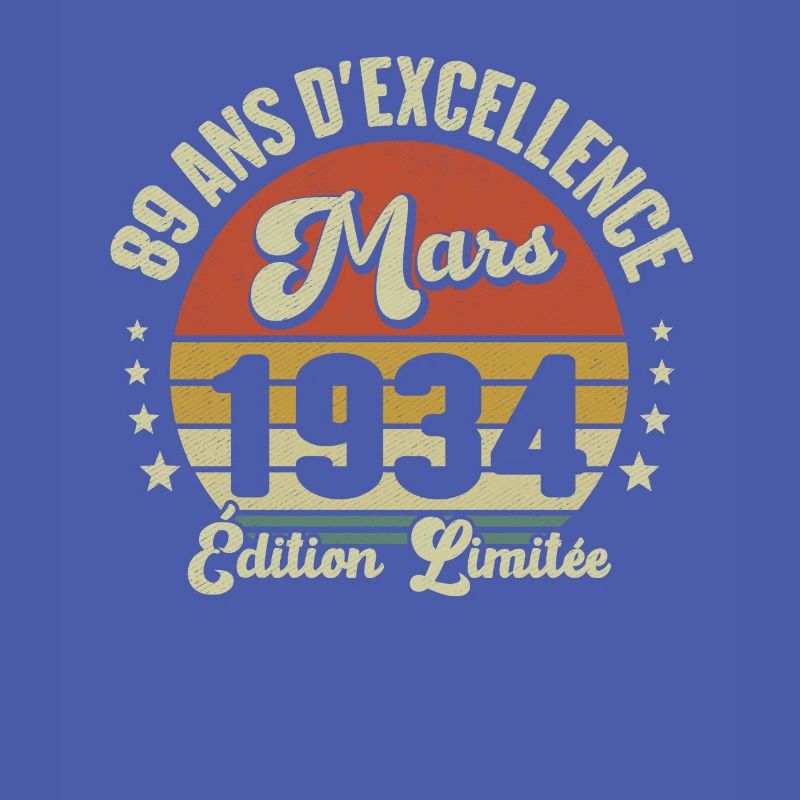 89 Ans D'excellence Mars 1934 Édition Limitée