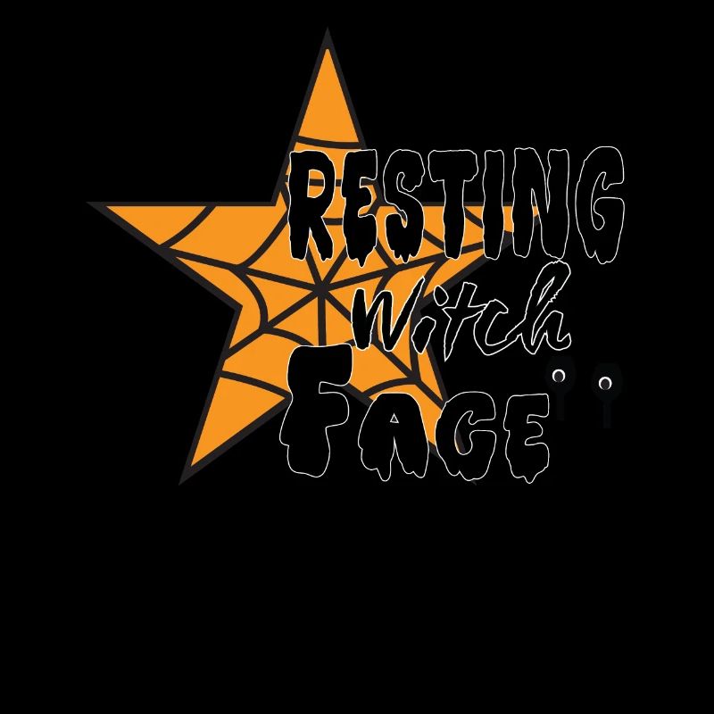 Ruhing Witch Face Halloween Suit Star Present