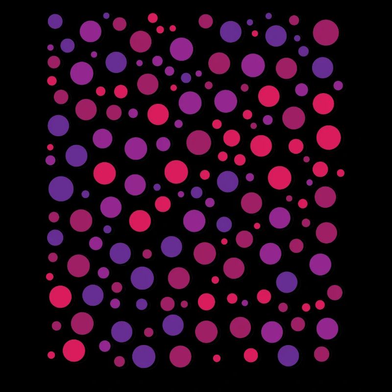 Playful Polka Dot Pattern Red Violet Circle