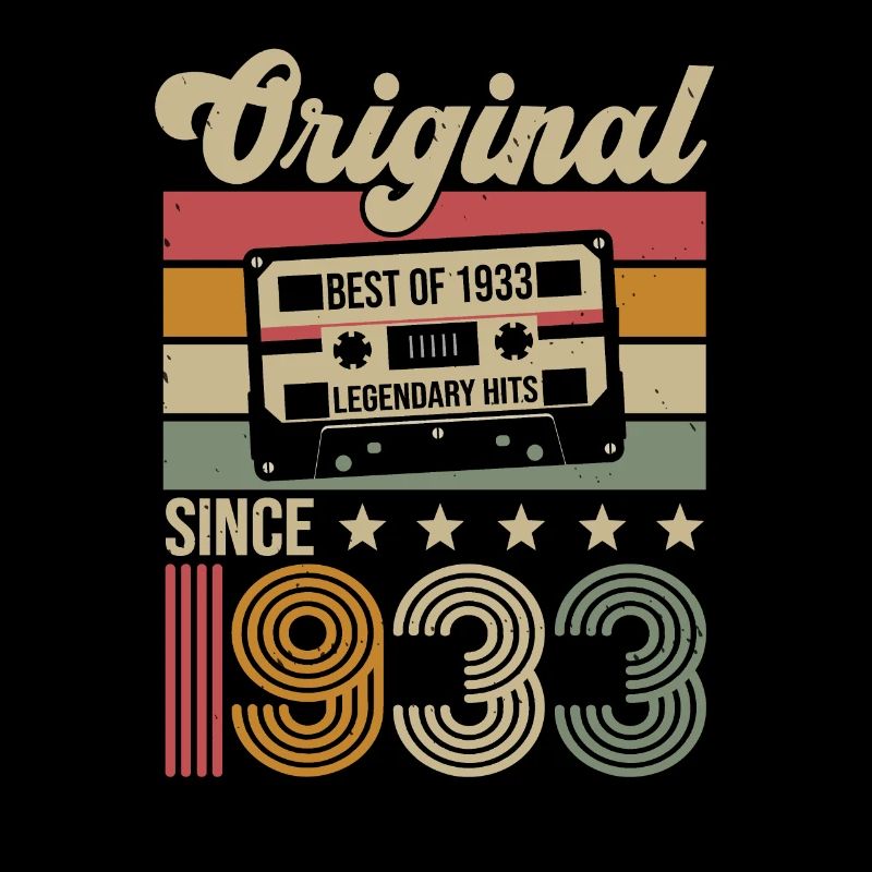 Vintage Geburtstag Original Geschenkidee 1933
