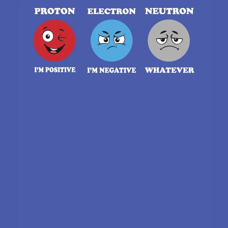 Protonelektronen -Neutron -Witze Science Physics