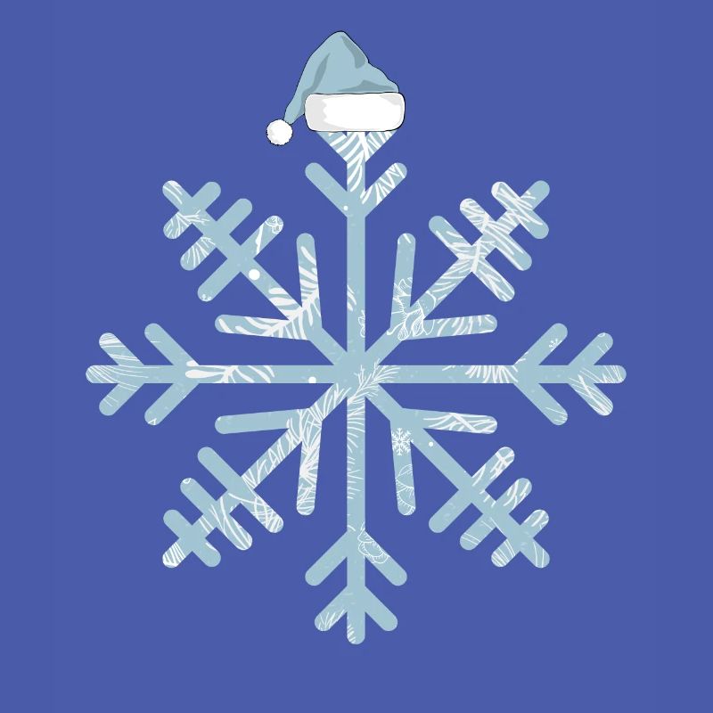 Snowflake Christmas Cap Christmas Tree Branches