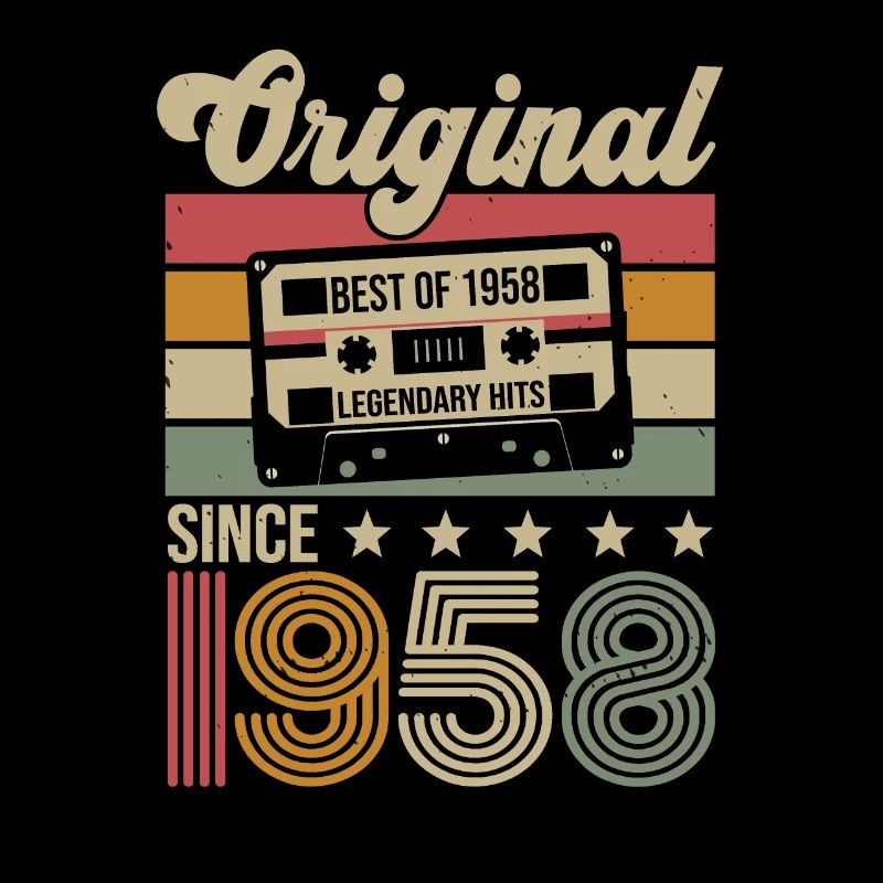 Vintage Geburtstag Original Geschenkidee 1958