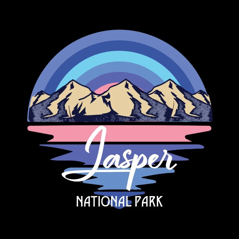 Jasper Canada National Park Icefields Waterfall