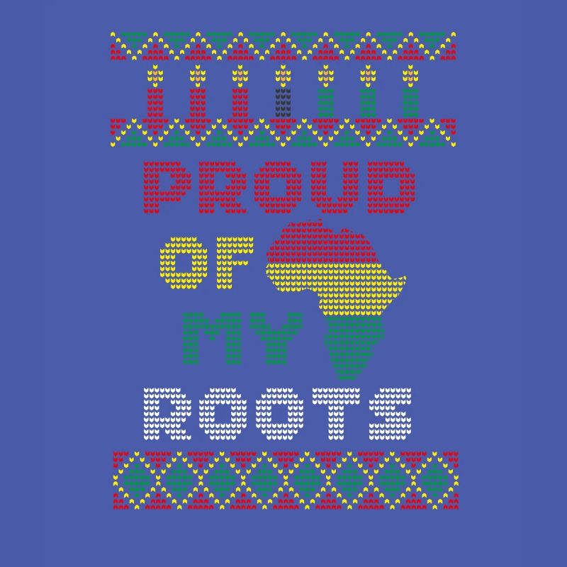 Fier de mes racines, pull de Noël moche Kwanzaa