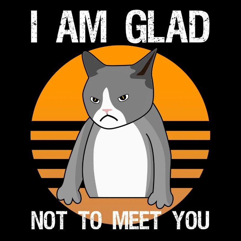Sarkasmus gemeine Katze Spruch Ironie