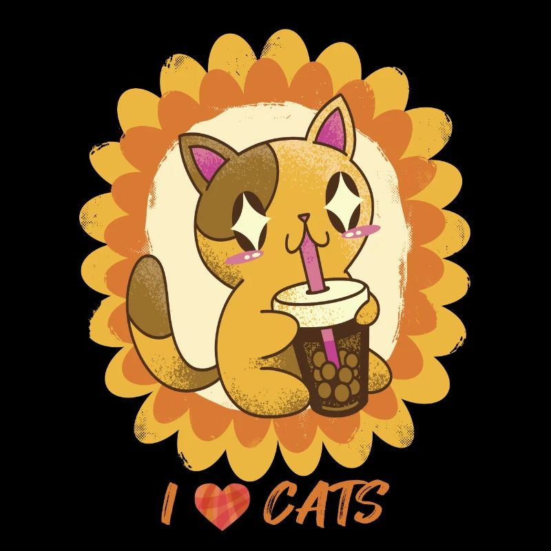 Tournesol avec chat mignon Amour Chat Bengale
