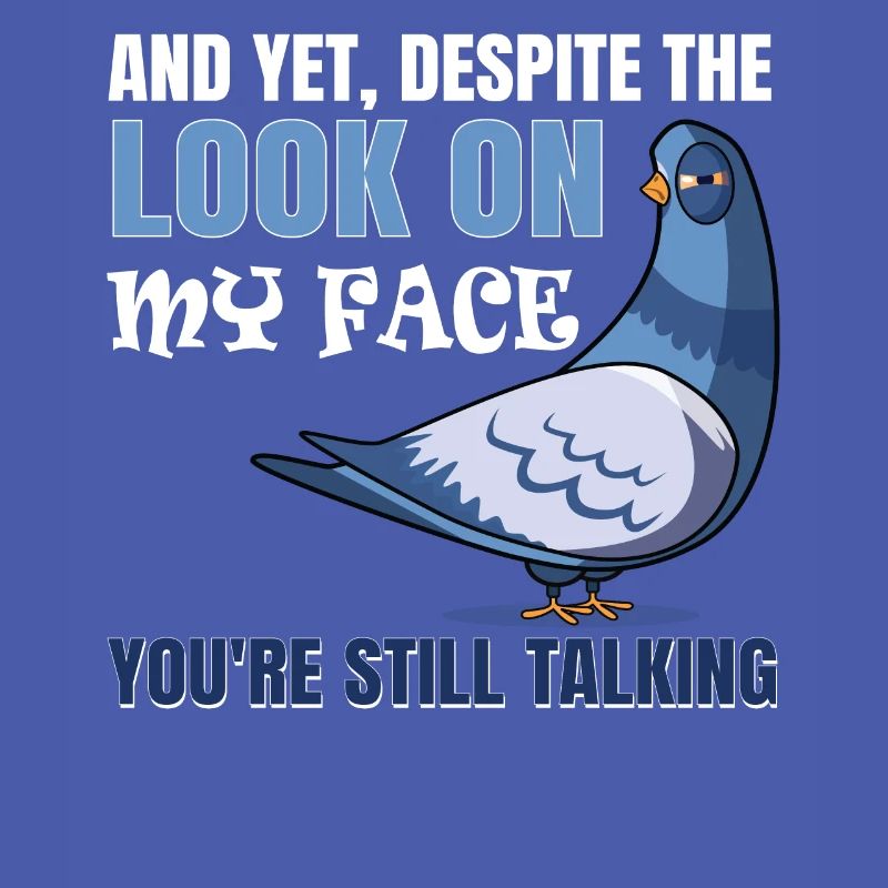 Despite my expression, I'm still talking