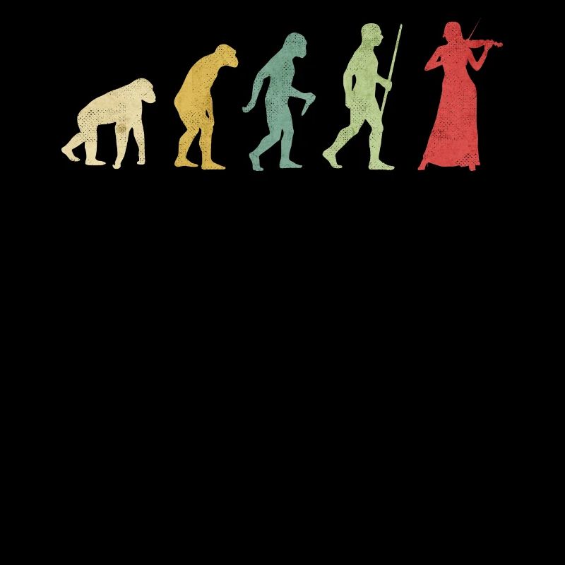 Violin Playing Woman Evolution