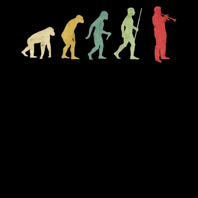 Trumpet Playing Man Evolution