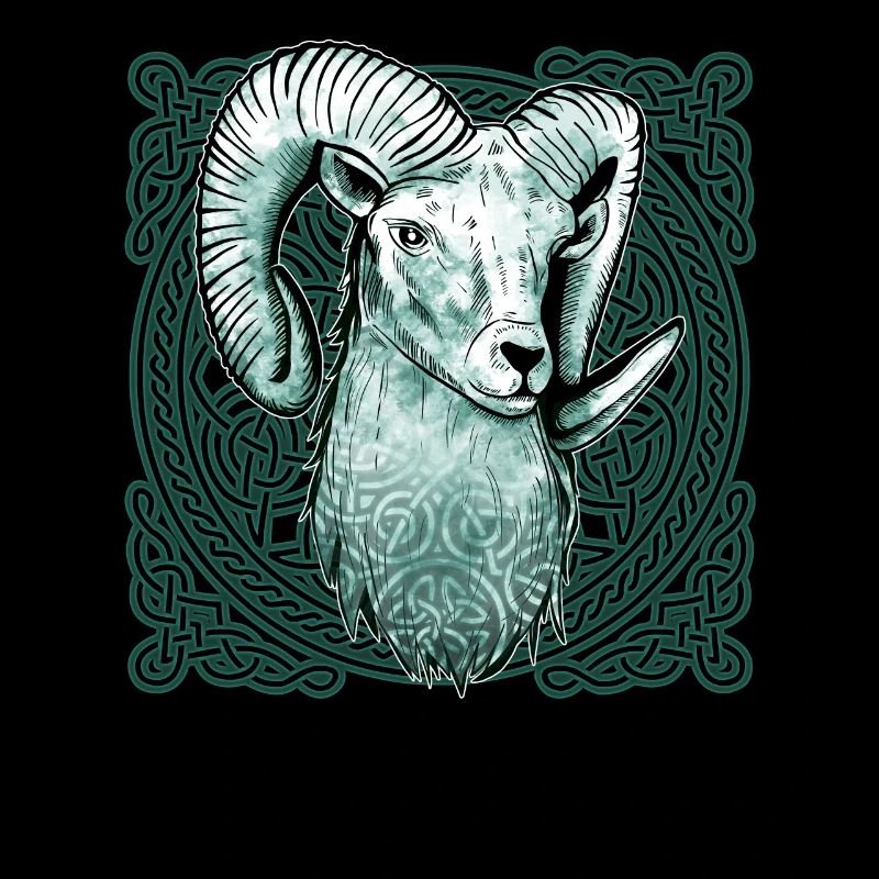 Aries Celtic knot pattern