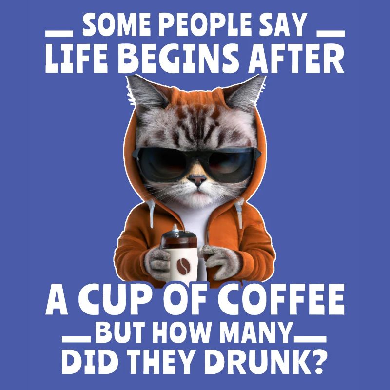 Kaffee Katze Kaffeetrinker