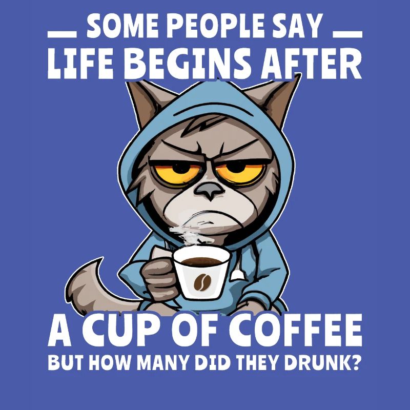 Kaffee Katze Kaffeetrinker