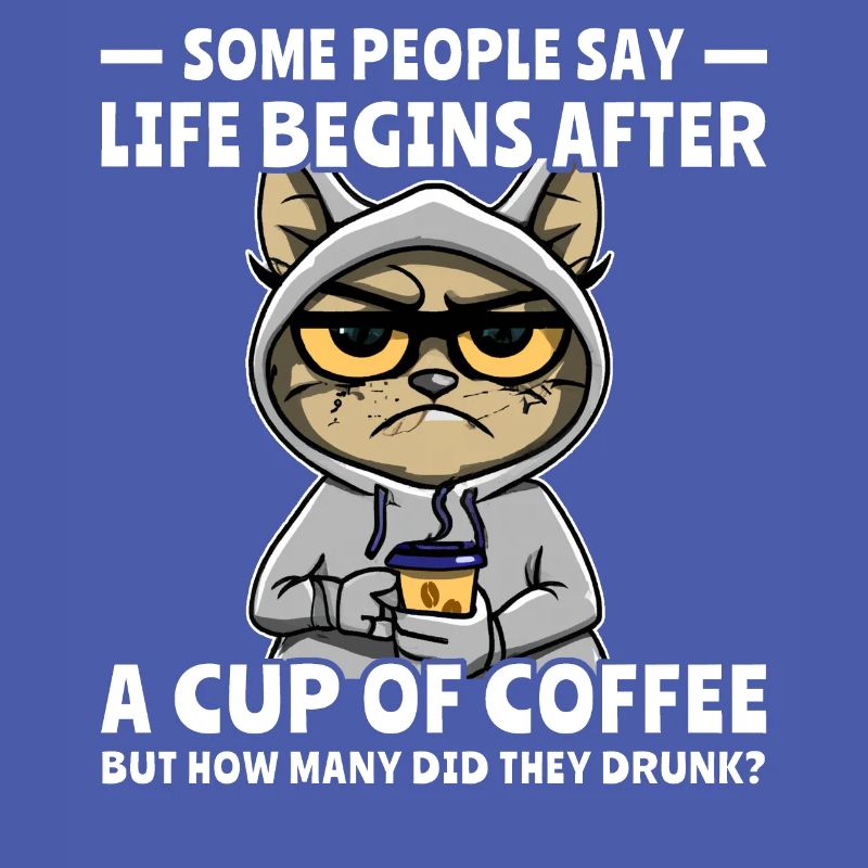 Kaffee Katze Kaffeetrinker