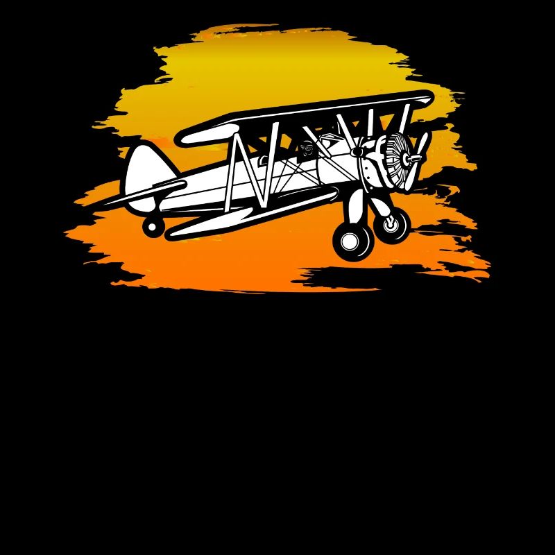 Biplane Airplane Pilot Flight Instructor Gift