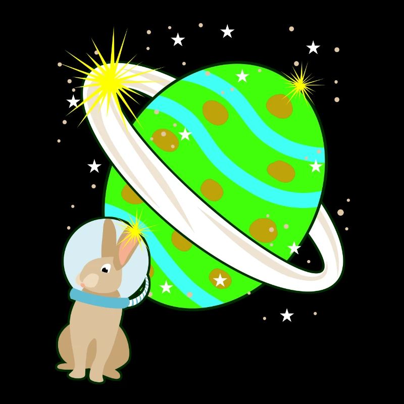 Rabbit Easter Easter Egg Space
