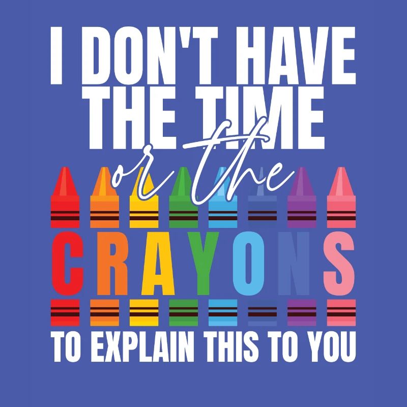 Ich habe nicht die Zeit oder die Buntstifte