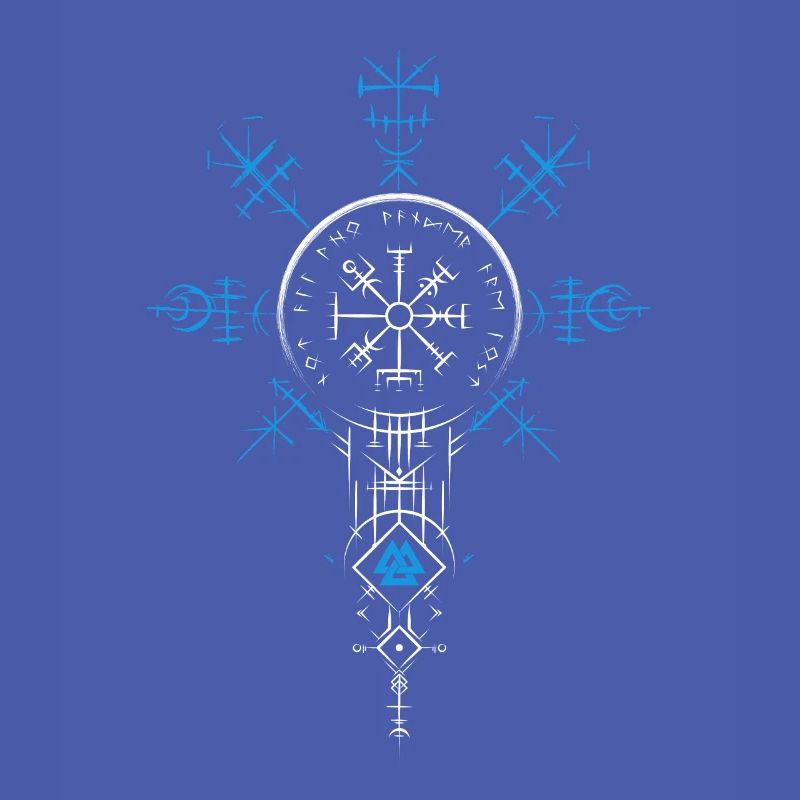 Celtic Vikinger Vegvisir compass Vikings