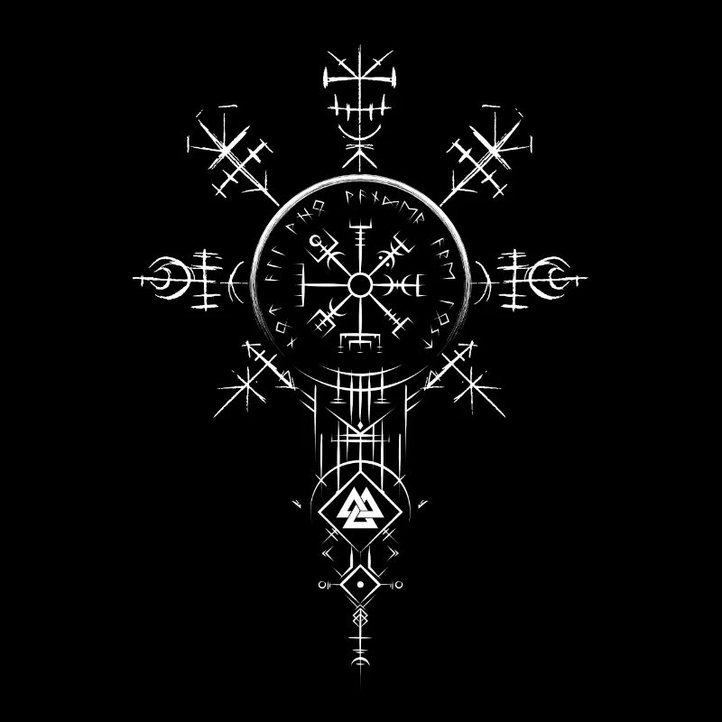 Celtic Vikinger Vegvisir compas Vikings