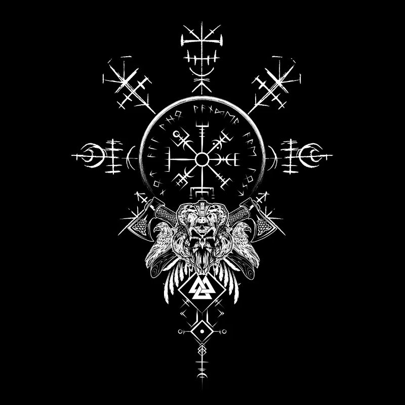 Celtic Vikinger Vegvisir compas Vikings