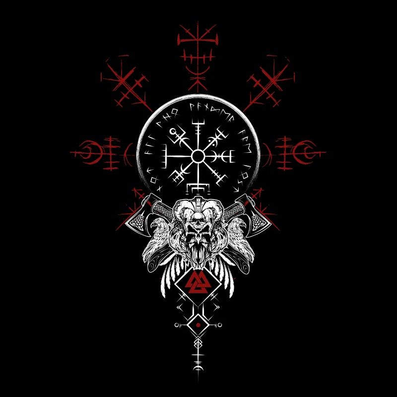 Celtic Vikinger Vegvisir compas Vikings