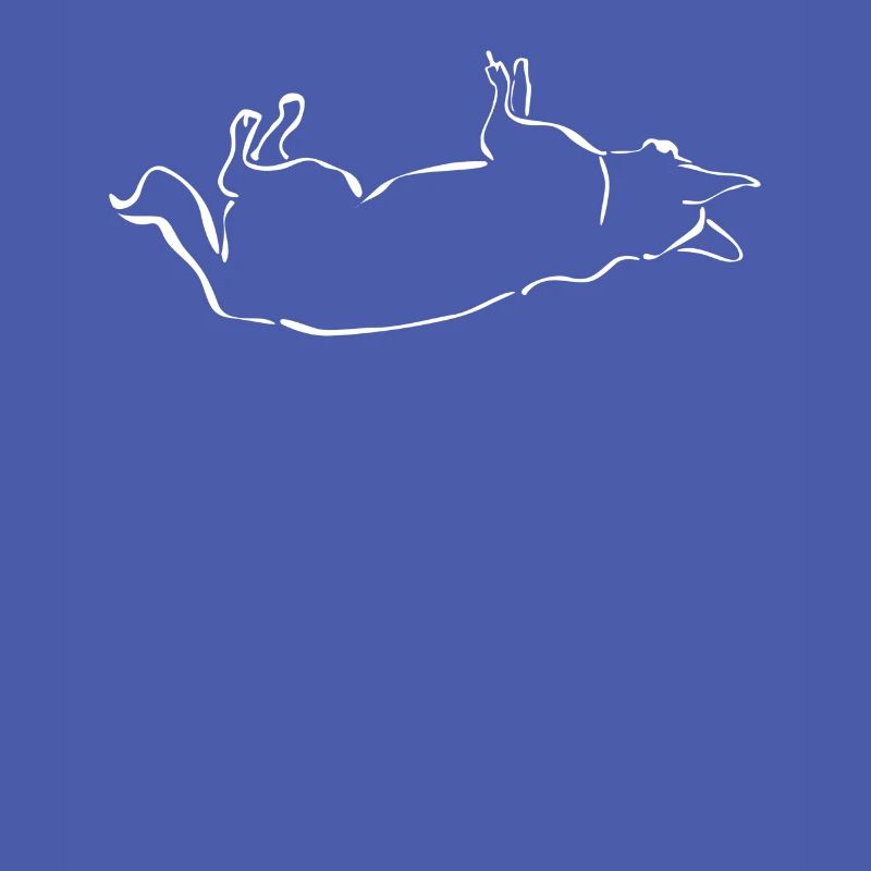 Schäferhund Mittelfinger