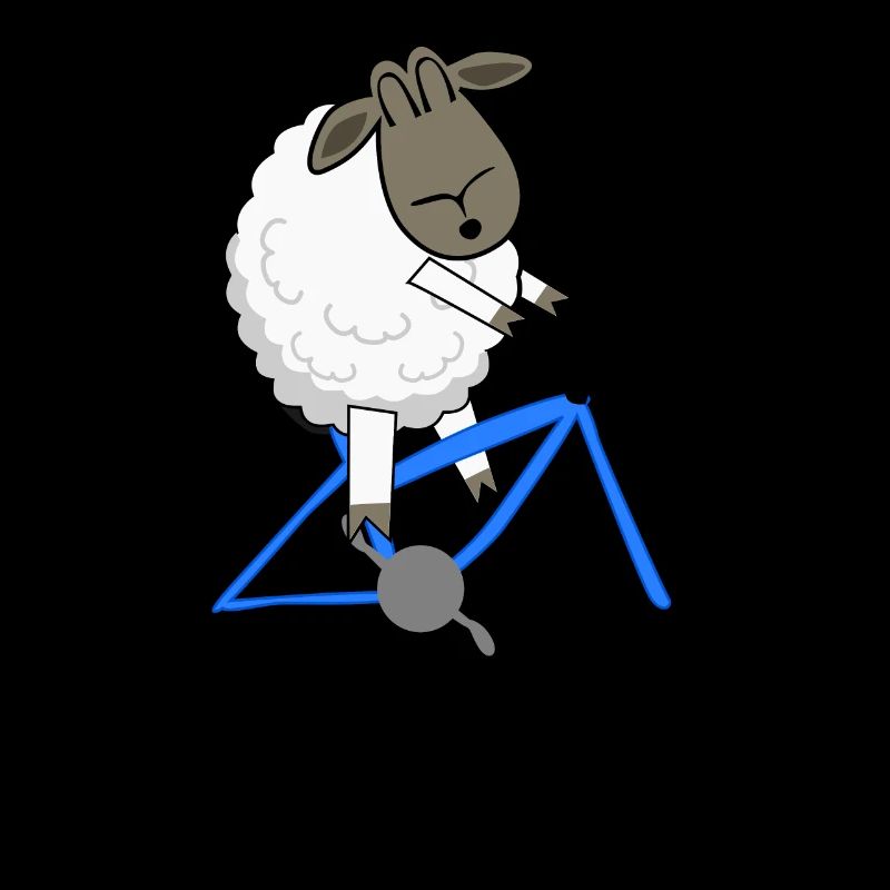 Moutons à vélo